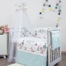 Постельный комплект 8 эл. Twins Sweet 4051-SW-011, Forest mint, мятный: Тип постельный комплект