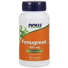 NOW Foods Fenugreek 500 mg 100 caps (Пажитник): Форма выпуска Капсулы