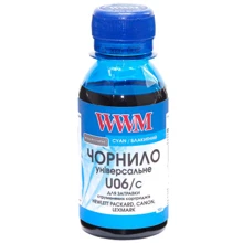 Чернила WWM Canon/HP/Lexmark 100г Cyan (U06/C-2): Цвет Cyan