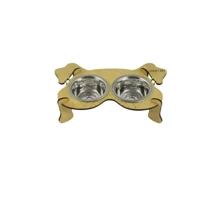 Миски на подставке Lucky Pet Dog 2x200 мл 32x19x8 см кремовые (4820224213576): Тип Миски