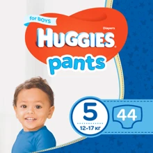 Huggies Pant 5 (12-17 kg) Mega 44 Boy: Тип Підгузки-трусики