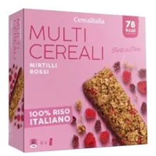 Батончик Cerealitalia мультизерновой Day By Day Красные ягоды с витаминами и минералами 126 г (8010121021282): Вес, г 126