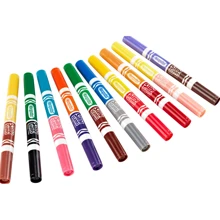 Набір двосторонніх фломастерів Crayola Silly Scents широка лінія (washable) із ароматом 10 шт. (58-8344): Тип Смываемые