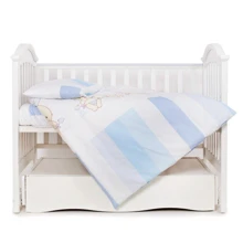 Сменная постель 3 эл. Twins Dolce Друзья зайчики 3060-D-003, blue, голубая: Тип постельный комплект