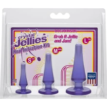 Набор анальных пробок Doc Johnson Crystal Jellies Anal Initiation Kit - Purple: Для кого Унисекс