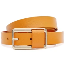 Жіночий ремінь Borsa Leather жовтий (CV18011y-yellow): Стать Женский
