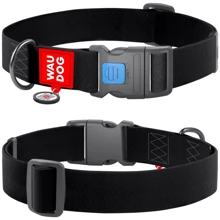 Нашийник для собак WAUDOG Waterproof c QR паспортом пластиковий фастекс XXL 40 мм 46-70 см чорний (25111): Виробник WAUDOG