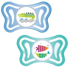 Пустышка Chicco Physio Light силиконовая 16-36 мес 2 шт голубая (71035.21): Возраст старше 16 месяцев