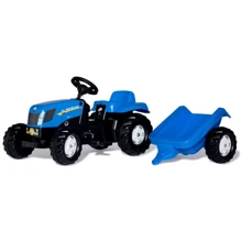 Трактор с прицепом Rolly Toys rollyKid New Holland синий (013074): Вид трактор