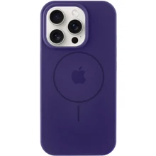 Чехол для iPhone Mobile Case Silicone Full Protective with MagSafe Elderberry for iPhone 15 Plus: Цвет фиолетовый