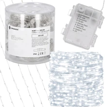 Гирлянда водопад (штора) на батарейках Springos 3 x 3 м 300 LED CL0184 Cold White: Тип Бахрома