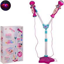 Микрофон Yaohji Toys двойной на стойке (YH015-4): Производитель Yaohji Toys