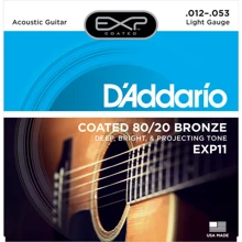 Струна для гитар Струны D`ADDARIO EXP11 EXP 80/20 BRONZE LIGHT 12-53: Тип Комплект струн