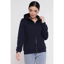 Толстовка FashionUp KF-1678B-42 42 синяя с капюшоном на молнии: Сезон Демисезон