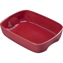 Pyrex Curves 28x20см, бордовый (CU28RR5): Крышка Нет