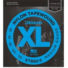 Струна для гитар Струны D`ADDARIO ETB92-5 XL NYLON TAPEWOUND 5 STRING BASS 50-135: Тип Комплект струн