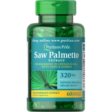 Puritan's Pride Saw Palmetto Standardized Extract 320 mg Со Пальметто 60 гелевых капсул: Форма выпуска Капсулы