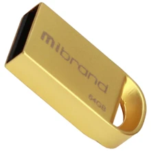 USB-флешка Mibrand 64GB lynx Gold USB 2.0 (MI2.0/LY64M2G): Стандарт USB USB 2.0
