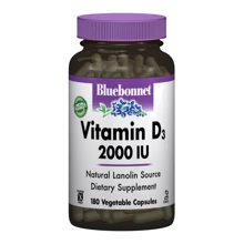 Bluebonnet Nutrition Vitamin D3 2000IU 180 caps: Тип Витамин D