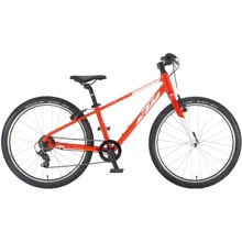 Велосипед KTM WILD CROSS 24" рама 35 оранжевый (белый) 2022: Материал рамы алюминиевый сплав