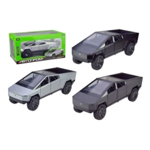 Машина металлическая Автопром Tesla Cybertruck 1:24 2 цвета свет, звук (T7777): Тип Готовая модель