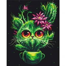 Картина по номерам Brushme Котенок кактусенок © Марианна Пащук 40х50 см (BS53868): Производитель Brushme