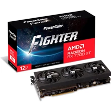 Видеокарта PowerColor Fighter AMD Radeon RX 7700 XT 12GB GDDR6 (RX 7700 XT 12G-F/OC): Объем памяти, Гб 12