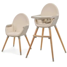 Стульчик для кормления 2 в 1 Kinderkraft Fini 2 Beige (KHFINI02BEG0000): Тип классический стульчик