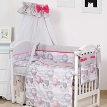 Постельный комплект 8 эл. Twins Modern ІІ 4028-P-111, Воздушный шар, серый: Тип постельный комплект