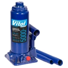 Домкрат гидравлический Vitol 5т min 216мм – max 413мм 4.35кг (ДБ-05004/T90504): Тип домкрата Гидравлический