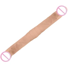 Фаллоимитатор двусторонний SIlexD Billy-Joe Double Dong M Flesh, двухслойный, силикон+Silexpan: Назначение Вагинальные