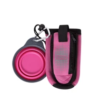 Сумка Dexas Bottle Pocet зі складною мискою для води та аксесуарів рожева (dx30809): Тип Наборы для кормления