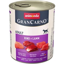 Вологий корм GranCarno Adult Beef + Lamb для собак з яловичиною та ягнятим 800 г (4017721827423): Тип Влажный корм