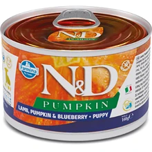 Беззерновий вологий корм для собак Farmina N&D Grain Pumpkin Lamb Puppy Mini з гарбузом ягнятком і чорницею 140 г (8606014102307): Тип Влажный корм