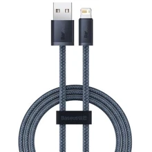 Кабель Baseus USB Cable to Lightning Dynamic Series Fast Charging 2.4A 2m Slate Gray (CALD000516): Тип USB Cable - Lightning