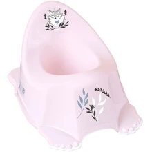 Горщик Tega Baby Plus baby Маленька лисичка з протиковзкою гумою Рожевий (PB-LIS-001-130): Колір розовый