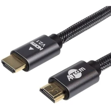 Кабель и переходник Atcom Premium HDMI - HDMI V 2.1 (M/M), 2 м, Black (AT23782): Тип кабель