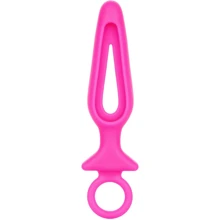 Анальная пробка Pipdream Silicone Groove Probe, 10,25х3,25 см, розовый: Для кого Унисекс