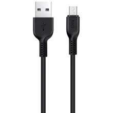 Кабель Hoco USB Cable to MicroUSB X13 2A 1m Black: Тип USB Cable - microUSB
