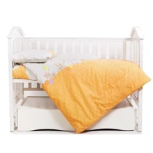 Сменная постель 3 эл. Twins Comfort 3051-C-021, Горошки, оранжевая: Тип постельный комплект