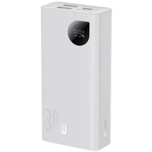 Внешний аккумулятор Baseus Power Bank 10000mAh Adaman 2 Digital Display Fast Charge Power Bank 30W White (PPAD040002): Количество USB 3
