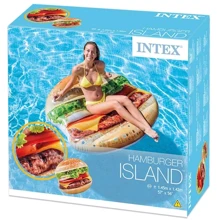 Пляжний надувний матрац - пліт Intex 58780 Гамбургер, 145 х 142 см: Виробник Intex