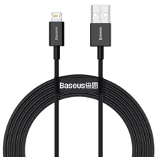 Кабель Baseus USB Cable to Lightning Superior Series 2.4A 2m Black (CALYS-C01): Тип USB Cable - Lightning