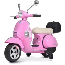 Детский электромотоцикл скутер Bambi Racer VESPA розовый (M 4939EL-8): Вид мотоцикл