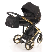 Универсальная коляска 2 в 1 Junama Diamond S-line 02, черный с золотым (JD-SL-02): Тип коляски Универсальная коляска (2-в-1)