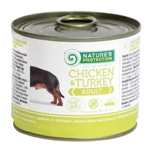 Влажный корм Nature's Protection Adult Chicken&Turkey для собак с курицей и индейкой 200 г (KIK24522): Тип Влажный корм