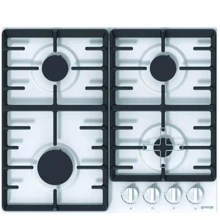 Варочная поверхность газовая Gorenje G641W: Расположение панели спереди