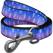Поводок WAUDOG Nylon, рисунок "Ловец снов" 15 мм 122 см синий (4826): Тип Поводок