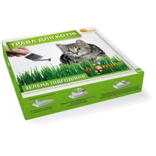 Трава для кошек Круг с грунтом 50 г (ф0633): Вид Трава