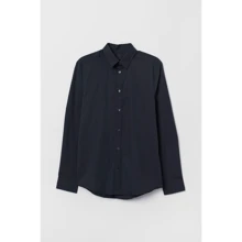 Сорочка H & M 5016169 50 чорна з довгим рукавом: Длина рукава Довгий